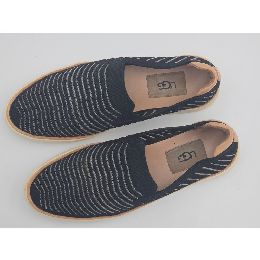 UGG Sammy Breeze Womens 6.5 Black Slip On Knit Casual Shoes - Picture 2 of 8